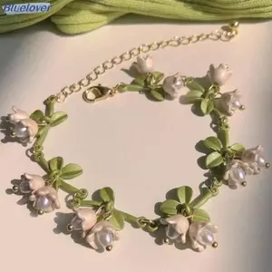 Bluelover Vintage Thiết Kế Pháp Mori Lily Của Thung Lũng Ngọc Trai Vòng Tay Handmade Trang Sức Thời Trang Rừng Series Vòng Tay Nữ Trang Sức Mới