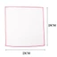 PYCOU Túi Trắng Trơn, Khăn Bỏ Túi Bộ Đồ Cotton 23cm, Khăn Tay Mềm Mại Màu Vuông Nhỏ Trang Trí Vải