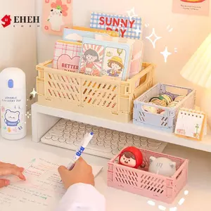 Thùng có thể gập lại Hộp đựng đồ gấp bằng nhựa Giỏ đựng mỹ phẩm tiện ích Giá đỡ máy tính để bàn Sử dụng tại nhà Hộp đựng bàn học VN