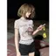Milyfashion Cat Star In Gạc Áo thun ngắn tay mùa hè Phong cách mới Giảm tuổi Áo thun bé Y2K YUF