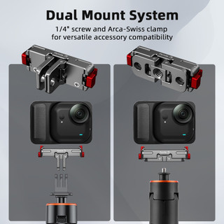 Dành Cho Insta360 Go Ultra Máy Ảnh Thể Thao Từ Tính Phát Hành Nhanh Đế Kim Loại Giá Đỡ Mở Rộng Phụ Kiện