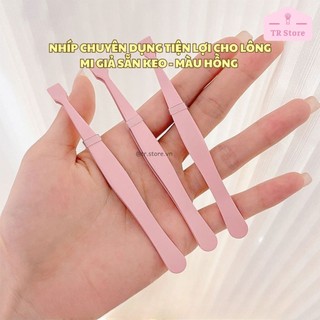 Nhíp Gắn Mi Dưới Chuyên Nghiệp BQI - Đầu Ngang, Giúp Nối Mi Dễ Dàng