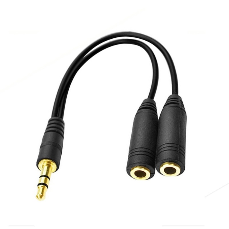 Cáp chia âm thanh 3 5mm thiết bị khác nhau Yoo Hỗ trợ phát lại đồng thời