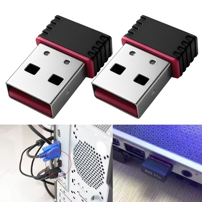 Smooth RTL8188FTV USB Dongles - Bộ chuyển đổi USB loại C bền bỉ - Card mạng không dây tín hiệu ổn định cho R36S R36H​
