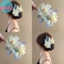 SUND Hoa Mẫu Đơn Kẹp Tóc Nữ Phụ Kiện Tóc Thêu Hairgrips Hoa Tóc Vuốt Kẹp Trang Trí Thời Trang Hàng Ngày VN