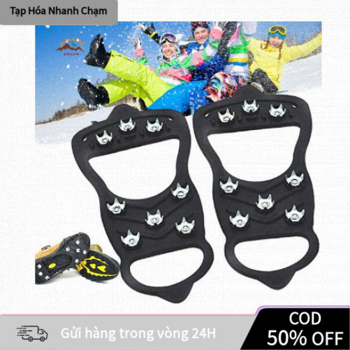 [COD] Đinh Gắn Đế Giày 8–10 Răng Chống Trượt – Hỗ Trợ Leo Núi, Đi Tuyết, Chống Trơn Cho Cả Nam Và Nữ