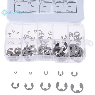 < zhuliye246 > 120 Cái / hộp Thép không gỉ 304 E-Clip Giữ Vòng Tròn Bộ M1.5 ~ M10
