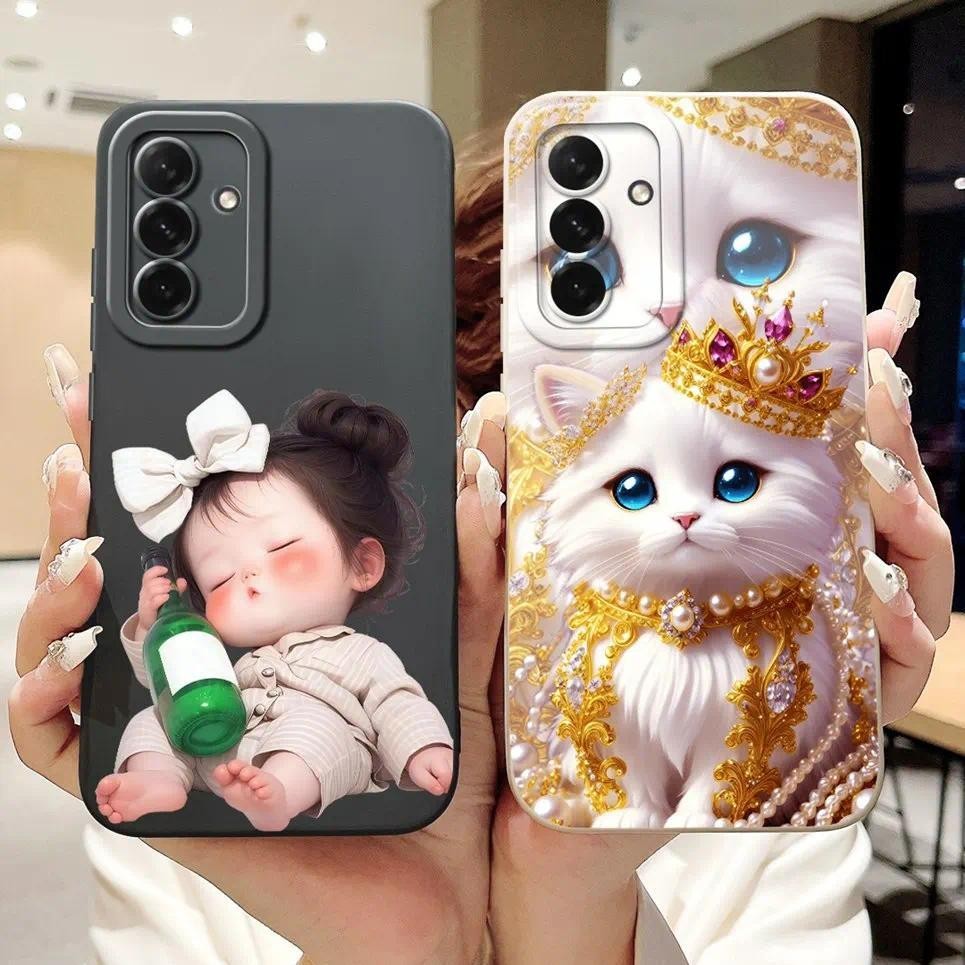 Ốp Điện Thoại Silicon Mềm Cho Samsung Galaxy A56 A36 A26 A16 A06 Vỏ Hoa Bướm Phong Cách Họa Tiết Hoạt Hình Ốp Lưng Etui