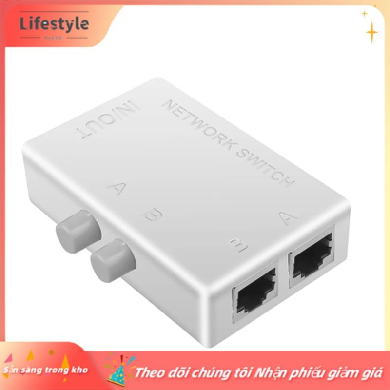 [lối sống] Công tắc mạng RJ45 bằng nhựa 2 cổng LAN Ethernet Hộp mạng ...