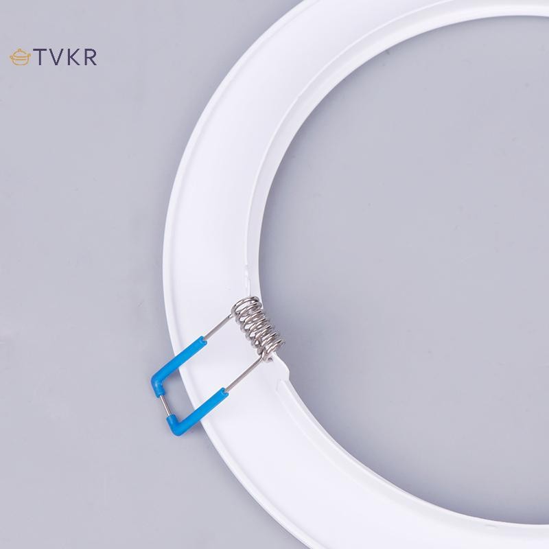 TVKR LED Downlight Spotlight Chân Đế Đèn Đứng Bộ Điều Hợp Đèn Bóng Nhẫn Lỗ Phóng To Khung Ngoài Trắng Cắt Ra Vòng Tròn Phương Tiện OIK