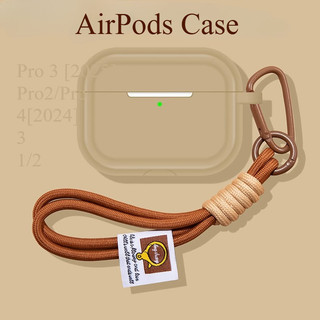 Ốp Lưng Cho AirPods Pro3 2025 Mới AirPods 4 [2024] AirPods Pro2 Pro 3 2 1 Vỏ Tai Nghe Không Dây Apple Silicon Có Dây Xích Ngoài Trời