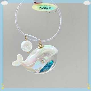 ZMONH Cá Voi Dễ Thương Cá Heo Móc Khóa Động Vật Biển Búp Bê Móc Khóa Phụ Kiện Xe Hơi Dành Cho Nam Nữ Cặp Đôi Túi Trang Sức