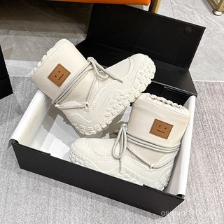 Giày thể thao ngoài trời cho nữ: bốt cotton giữ ấm, trượt tuyết chống nước chống trượt