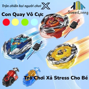 Con quay vô cực,Đồ Chơi Con Quay Tặng Kèm Bệ Phóng,Trò Chơi Xả Stress Cho Bé