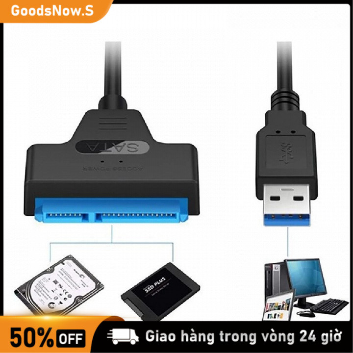 Cáp Chuyển Đổi SATA Sang USB Type C Tốc Độ 6Gbps, Gắn Ổ Cứng SSD 2.5 Inch, Hỗ Trợ Máy Tính Laptop