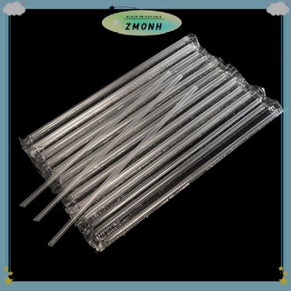 ZMONH 500 Chiếc DIY Ống Hút Nhựa Dùng Một Lần Ngắn Trong Suốt Nhọn Mỏng Ống Hút Uống Hàng Hóa Phụ Kiện Nhà Bếp