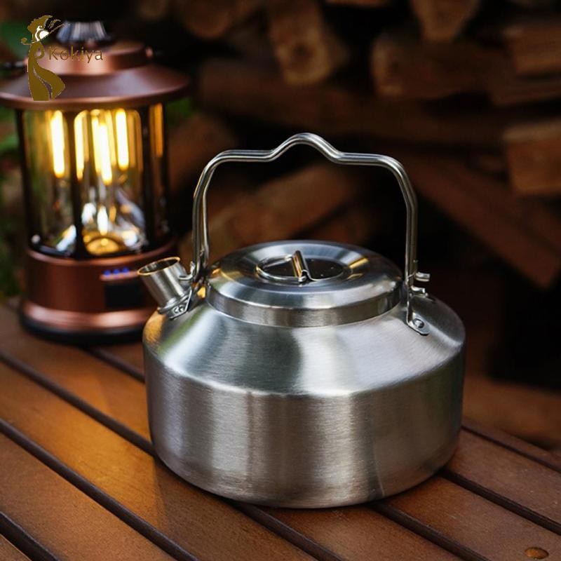 Cắm Trại Ấm Siêu Tốc Nước Nóng Nồi Cà Phê Cho Nước Đun sôi Tay Cầm Có Thể Khóa Đôi Ấm Siêu Tốc Mini Để Câu Cá Nhà Bếp Du Lịch