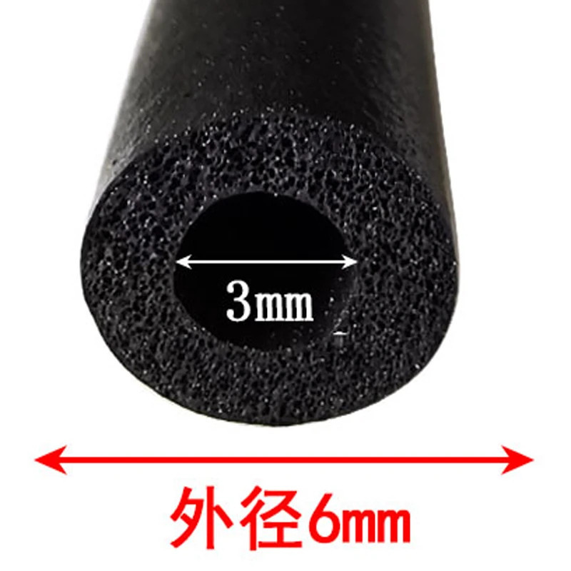 Dải xốp cao su EPDM Ống tròn rỗng Dải niêm phong hấp thụ sốc Niêm phong đục lỗ Vòng chữ O Dải cách âm