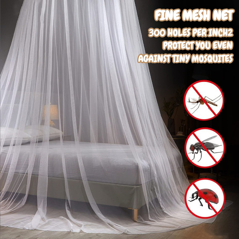 Dome Mosquito Net Công chúa Mosquito Net Treo trên trần nhà với không gian lớn chống muỗi