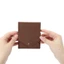 Ví nhỏ gọn đa chức năng SNUGHOUSE, Khe cắm bút tích hợp Ví mỏng tối giản chống nước, Hộp đựng thẻ da PU thủ công Du lịch