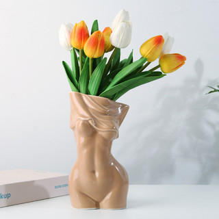 Cơ Thể Con Người Bình Gốm Trang Trí Dụng Cụ Nghệ Thuật Nhà Phòng Khách Cắm Hoa Nữ Nghệ Thuật Nhân Loại Bình Trang Trí 779V