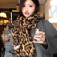 Khăn Quàng Cổ Họa Tiết Da Báo Vải Polyester - Thiết Kế Cổ Điển Cho Nữ