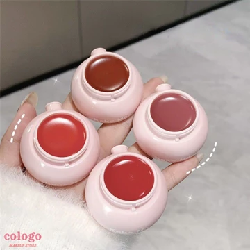 Son môi dưỡng ẩm KEKEMOOD Son môi dạng thạch dưỡng ẩm kết cấu mượt mà Son môi dạng thạch hương hoa mộc Son môi chống nước Son môi đầy đủ màu sắc Son môi chuyển màu, Trang điểm tiên tiến kiểu Âu Mỹ
