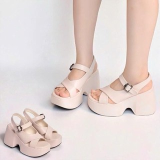 GIÀY SANDAL QUAI CHÉO MẪU MỚI CAO 9 CM ÊM NHẸ RR PVVLLRRXXTT