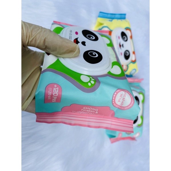 Sỉ từ 1 thùng 32 gói khăn ướt THIÊN PHÚC XANH không mùi,không hoá chất date mới 120 tờ/gói