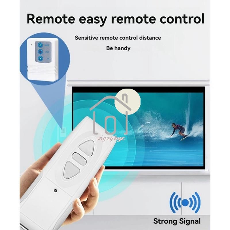 Điều khiển từ xa Bộ điều khiển màn hình máy chiếu 433MHZ Rèm điện Điều khiển từ xa không dây Bộ thu phích cắm US