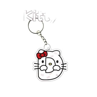 Dây Chuyền Chìa Khóa Ba Lô Bảng Chữ Cái Mèo Kitty, Chất Liệu Acrylic, Giá Trị Ca
