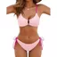 Bộ đồ Bikini gợi cảm Đồ bơi nữ màu sắc phù hợp với đồ bơi đi biển
