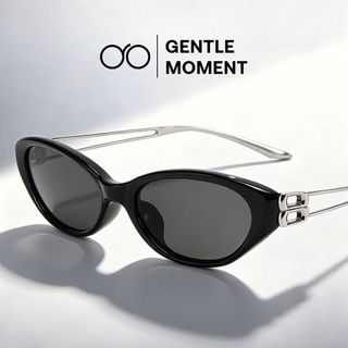 Kính râm mắt mèo gọng kim loại chống tia UV GENTLE MOMENT kính mát thời trang nam nữ cao cấp phong cách GMT602