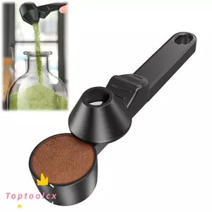 Muỗng Cà Phê TOPTOOLCX, Muỗng Bột Protein Có Thể Tái Sử Dụng Không Tràn, Phễu Thìa Trượt Bền Tiện Ích Nhà Bếp