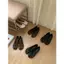TT Sweet Split Toe Ballet Giày Nữ Slip-On Bowknot Giày Tất Cả Trận Đấu Satin Pig Hoof Giày