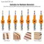 SRVN 5 / 7 CÁI Shank HSS Bộ định tuyến mực chế biến gỗ Bit Vít Extractor Remon Phá hủy cho máy phay gỗ.