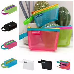 Túi lưu trữ lưới DWEL, Thẻ tín dụng ID Túi dây kéo di động, Túi đựng mỹ phẩm Túi đựng tiền xu Túi đựng son môi