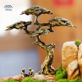 ELBBKG Mini Wee Thông Thu Nhỏ Tượng Đồng Nhỏ Giả Cây Trang Trí Cho Tượng Thu Nhỏ Trang Trí Cảnh Quan Mới
