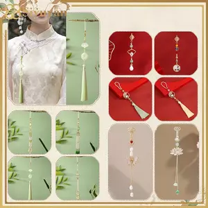 Siyuyan Nữ Hanfu Vintage Trang Trí Tinh Tế Trang Trí Niche Thiết Kế Thanh Lịch Retro Sườn Xám Phụ Kiện VN