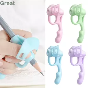 TUYỆT VỜI 1 Hộp Đựng Bút Chì, Giá Đỡ Bút Chì Silicon Thoải Mái Chắc Chắn, Silicon Mềm Mềm Mại Mềm Dụng Cụ Hỗ Trợ Viết Cho Trẻ Em Mầm Non Học Sinh
