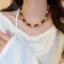 Hàng Ngày Meilade Tính Khí Nhựa Hình Học Vòng Cổ Niche Áo Len Cao Cấp Dây Xích Xương Đòn Thời Trang Nữ N2672026-6-11