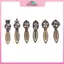 MYPANDA 12 Cái 6 Phong Cách Cổ Đồng Đánh Dấu Trang Mặt Dây Chuyền Khay Thủy Tinh Cabochon Thủ Công DIY.