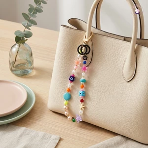 Evil Eye Zinc Alloy Bag Charm Móc khóa Phụ kiện thời trang đầy màu sắc