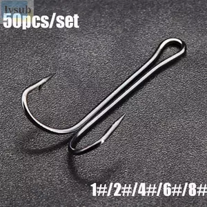 JVSUB Fly Tying Chất Lượng Cao Bền Đầu Size 1 2 4 6 8 Jig Bass Fishook