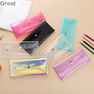 Túi đựng bút chì TUYỆT VỜI, Bút chì văn phòng phẩm đa chức năng, Thiết kế đặc biệt Túi đựng văn phòng phẩm trong suốt dung tích lớn Đồ dùng học tập văn phòng