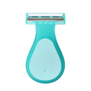 Phụ nữ dao cạo 3 lưỡi không đau loại bỏ lông kèm dải xà phòng, máy cạo lông chân nách bikini di động, da mịn màng