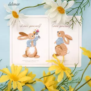 DELMER Miếng Dán Dành Cho Trẻ Em Quần Áo Thiết Kế Sắt Trên Trang Phục Dễ Thương May Táo