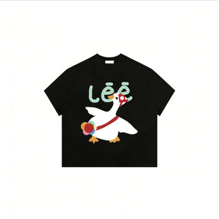 COD (Giao hàng trong 24 giờ)Áo Thun Nam nữ Boxy Vải Cotton 2 chiều Thoáng Mát Tay Ngắn Cổ Tròn Đứng Form In Mix#5