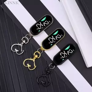 KIKIN Số Lớn Móc Khóa Bỏ Túi Đồng Hồ Led Điện Tử Treo Đồng Hồ Chống Nước Đèn Ngủ Cảm Ứng Đồng Hồ Kỹ Thuật Số Outdoo