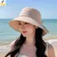 < YEI > Mũ chống nắng rộng vành dành cho nữ có nơ để đi dã ngoại và hoạt động ngoài trời Mới